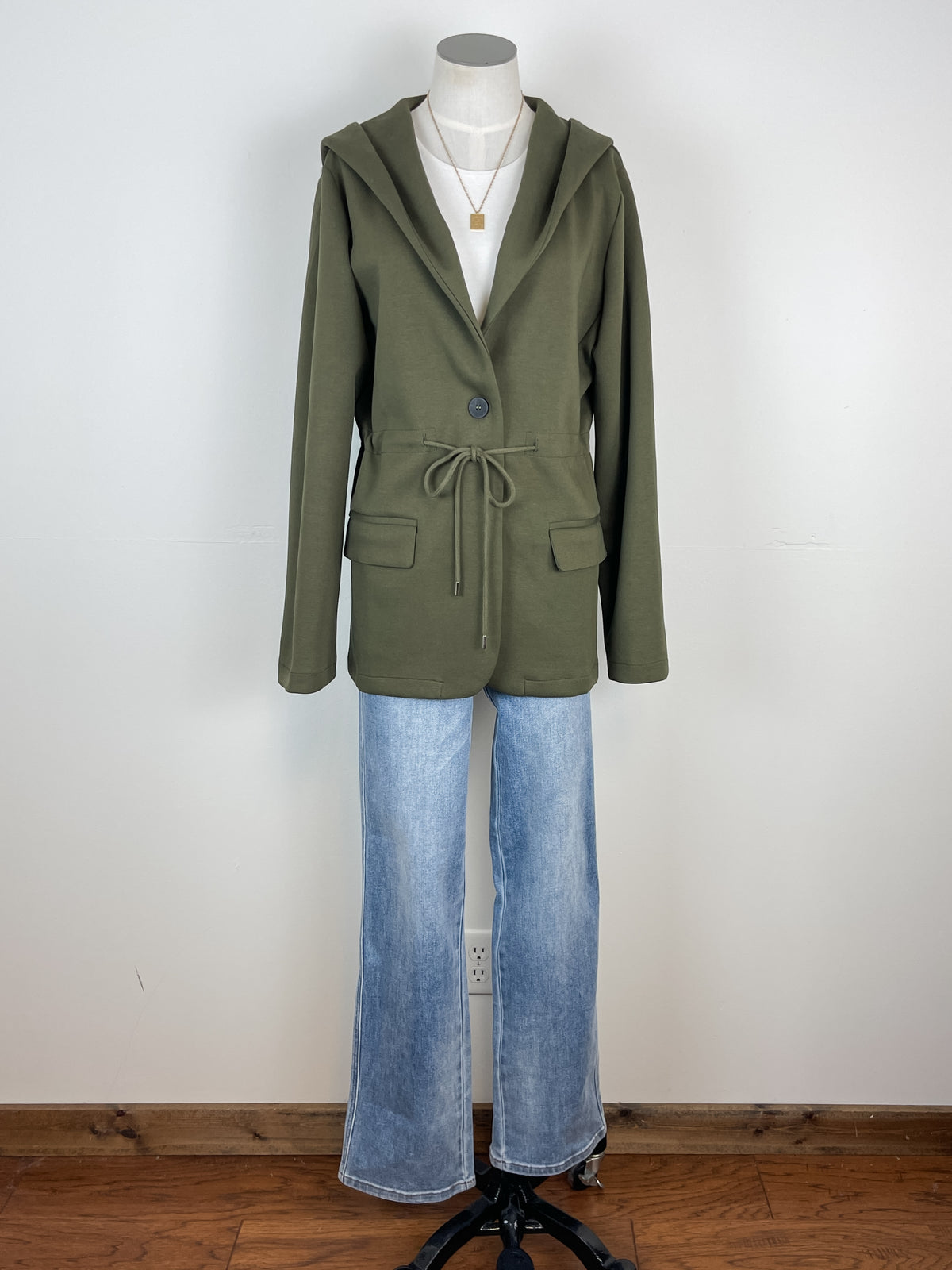 Abby Hooded Jacket in Olive