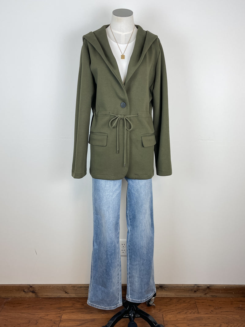 Abby Hooded Jacket in Olive