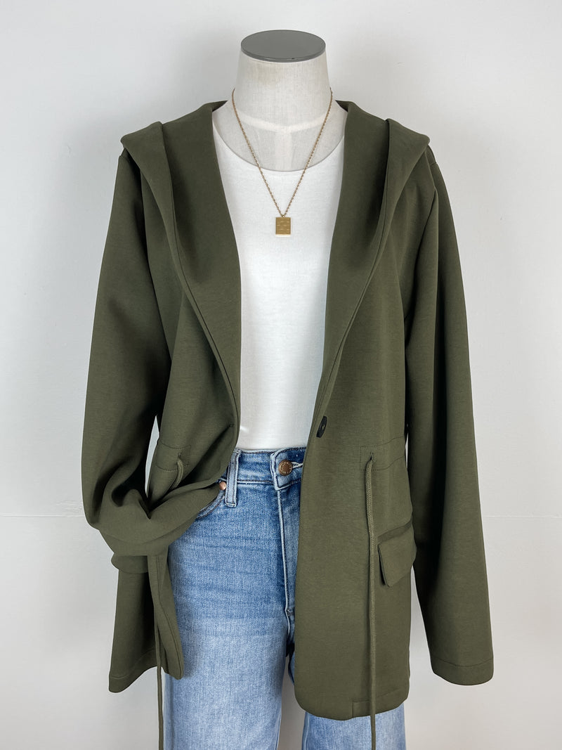 Abby Hooded Jacket in Olive