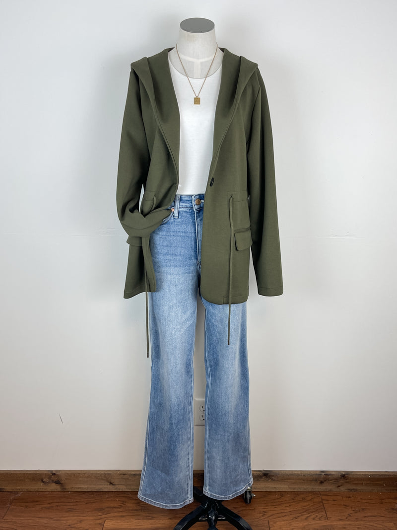 Abby Hooded Jacket in Olive