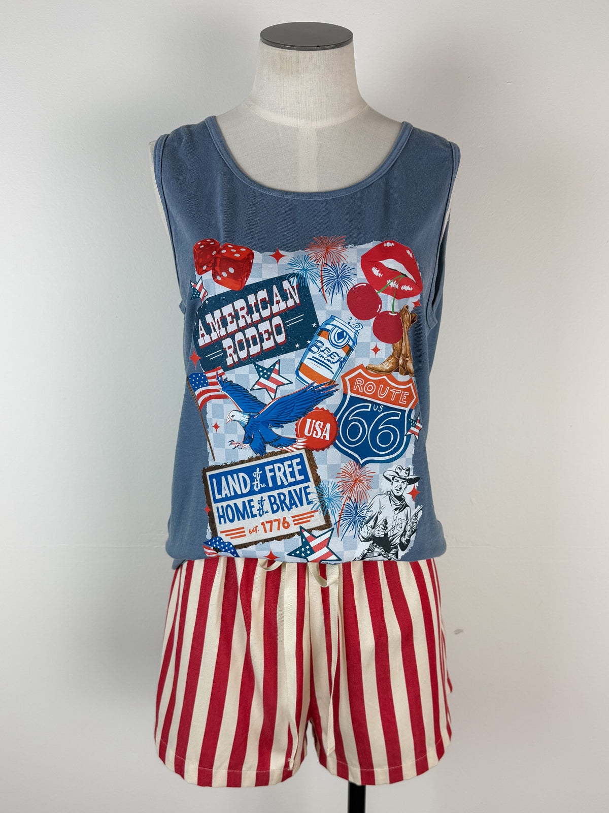American Rodeo Tank in Washed Navy