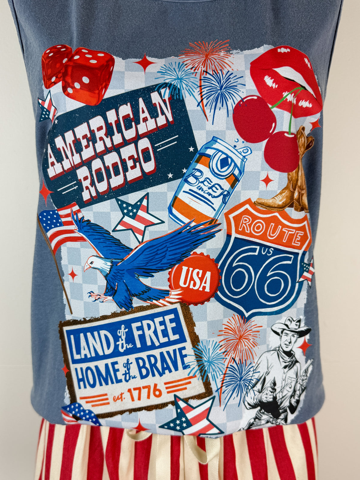 American Rodeo Tank in Washed Navy