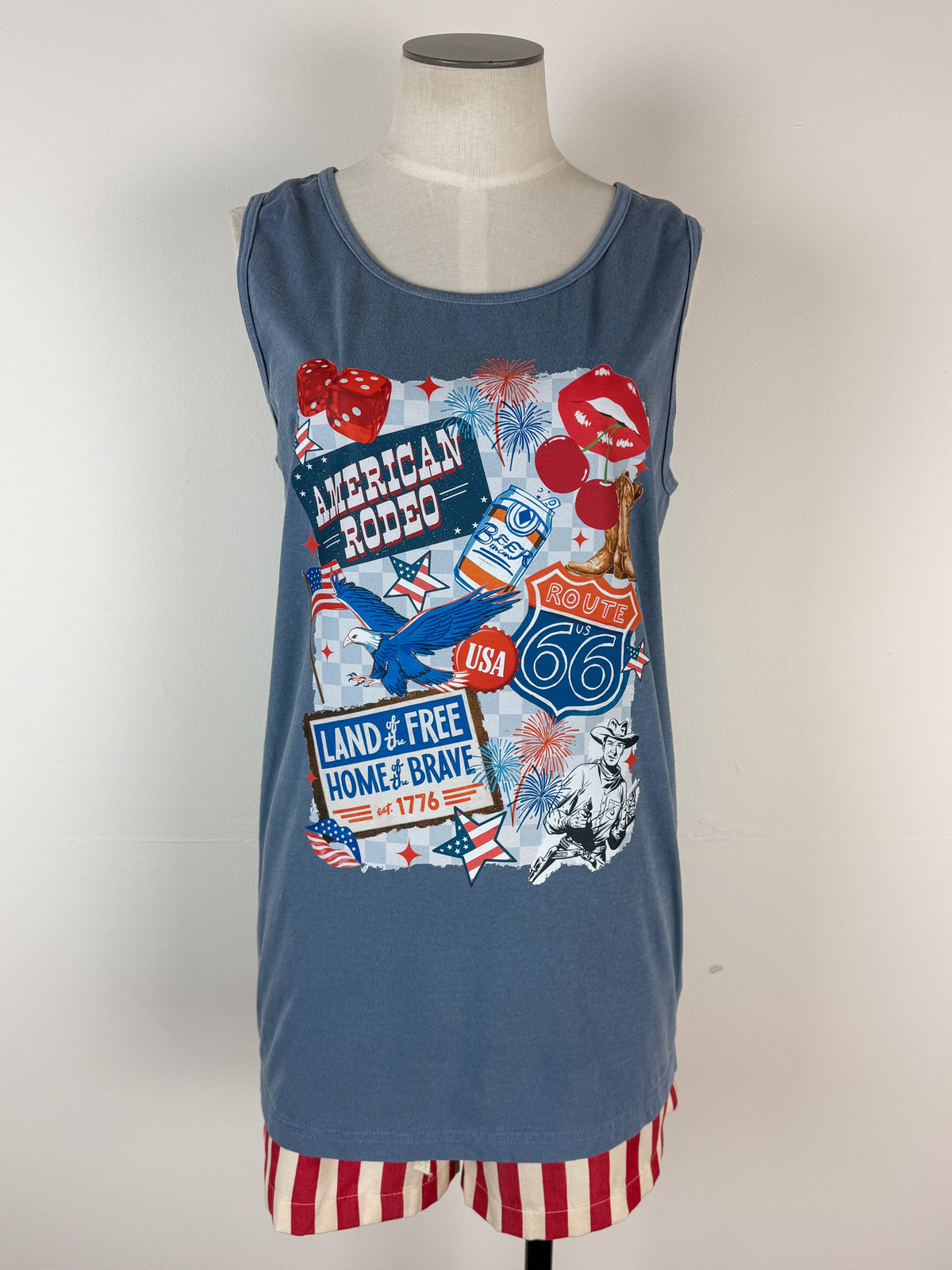 American Rodeo Tank in Washed Navy