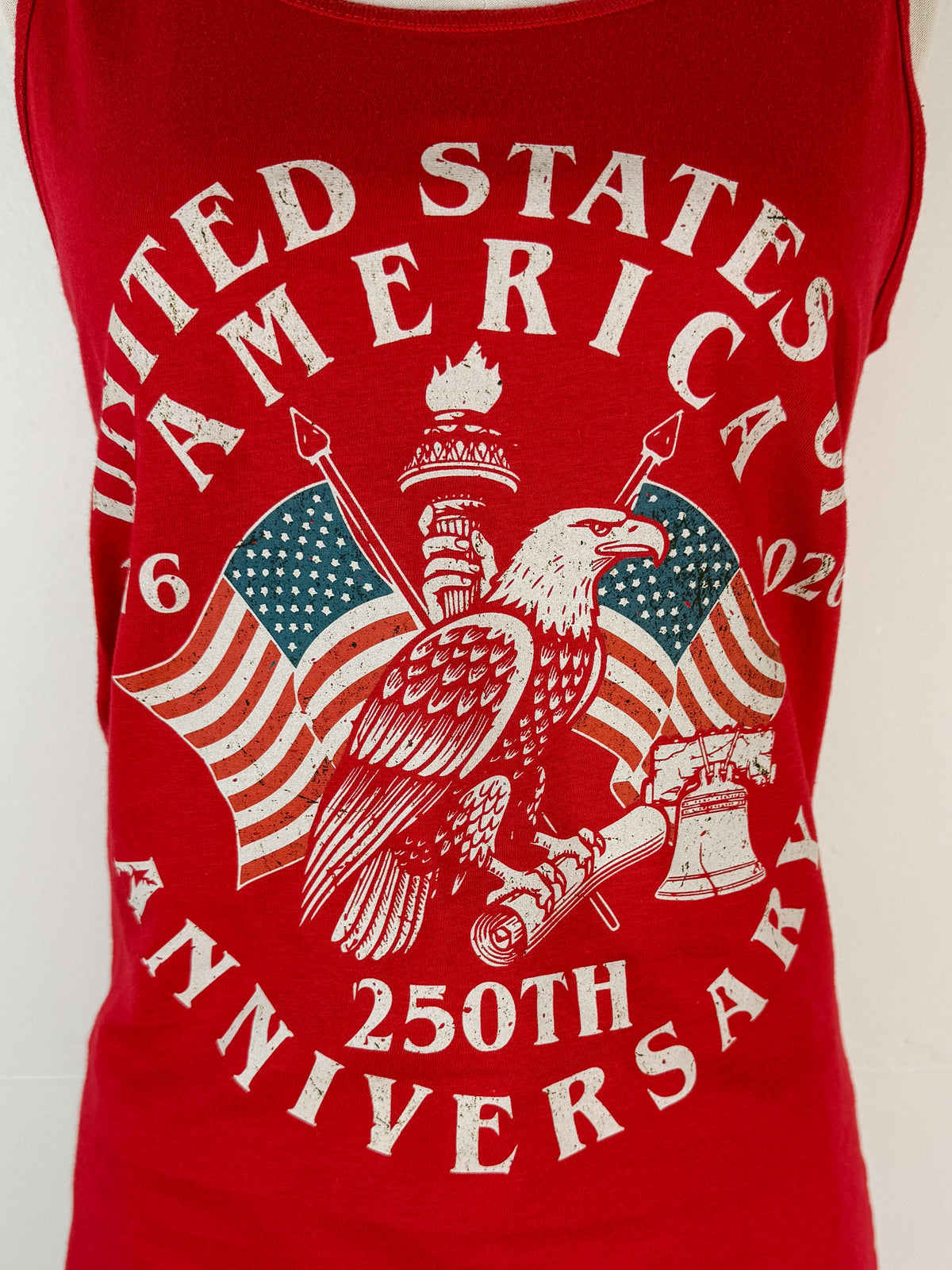 America's 250th Anniversary Tank in Red