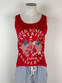 America's 250th Anniversary Tank in Red