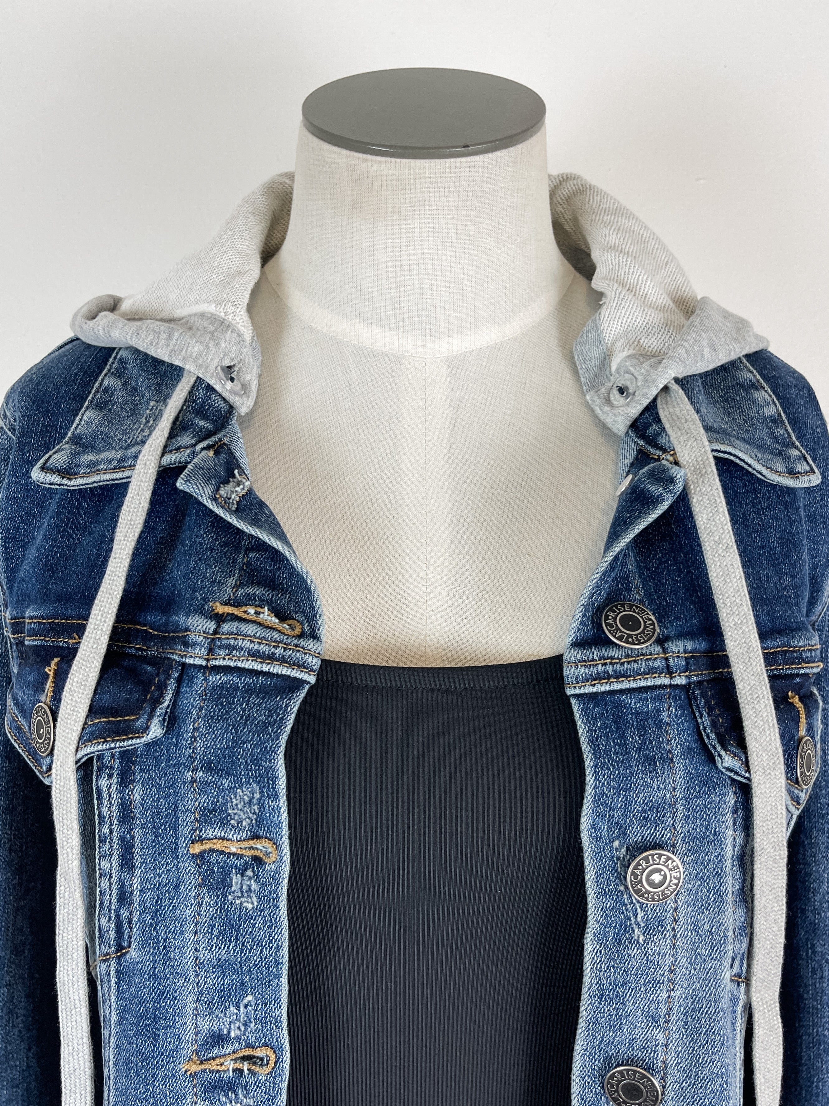 Ladies Girls Soft Denim Hooded Jacket Coat Hoodie Jeans Casual New  Hollister | eBay