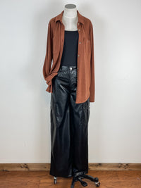 Thread & Supply Lewis Shirt in Heather Cognac
