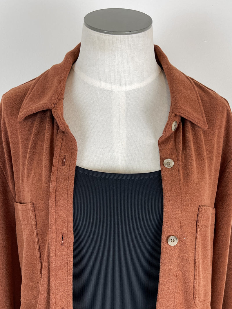 Thread & Supply Lewis Shirt in Heather Cognac