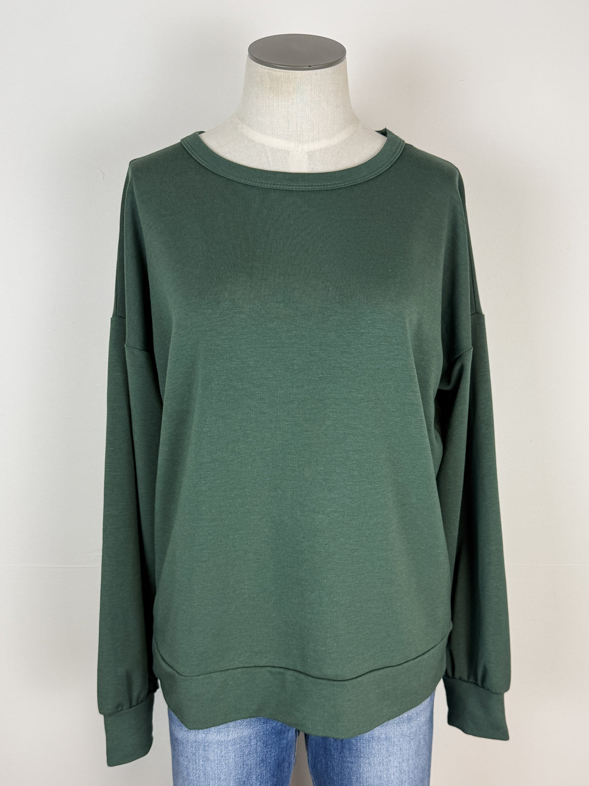 Addy Long Sleeve Top in Green