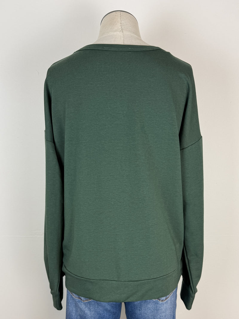 Addy Long Sleeve Top in Green