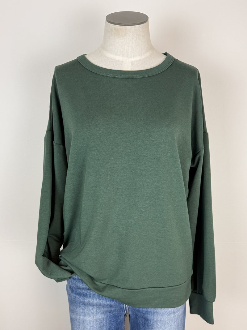Addy Long Sleeve Top in Green
