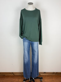 Addy Long Sleeve Top in Green