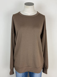 Addy Long Sleeve Top in Brown