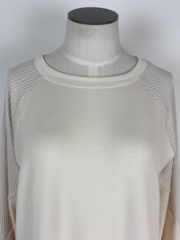 Charlotte Long Sleeve Knit Top in Cream