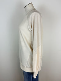 Charlotte Long Sleeve Knit Top in Cream