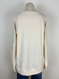 Charlotte Long Sleeve Knit Top in Cream