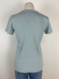 Thread & Supply Lexi Tee in Turquoise Stripe