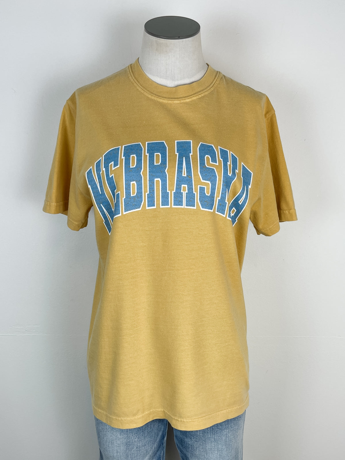 Nebraska Tee in Mustard