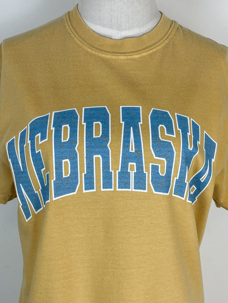 Nebraska Tee in Mustard