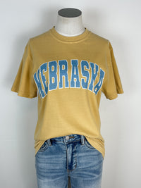 Nebraska Tee in Mustard