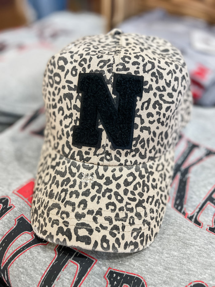 N Patch Hat in Animal Print