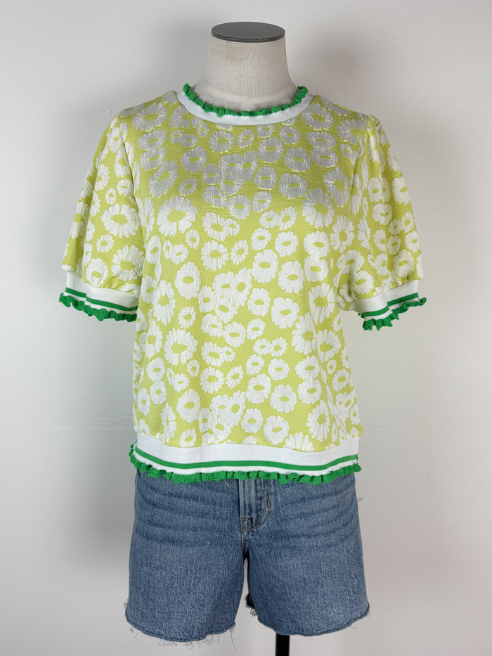 Jen Knit Top in Lime
