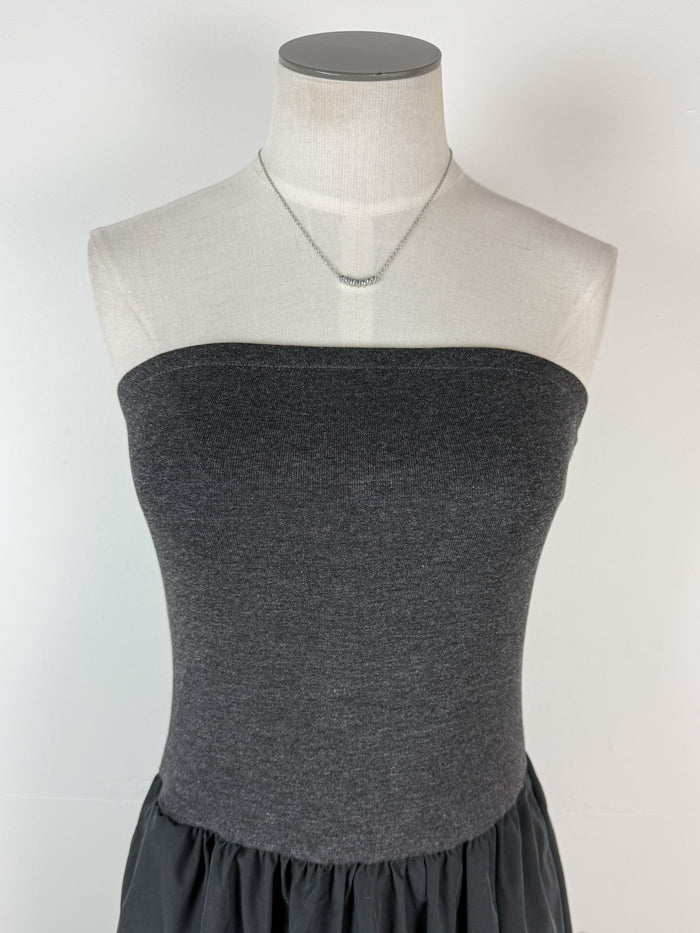 Ruby Strapless Maxi in Charcoal