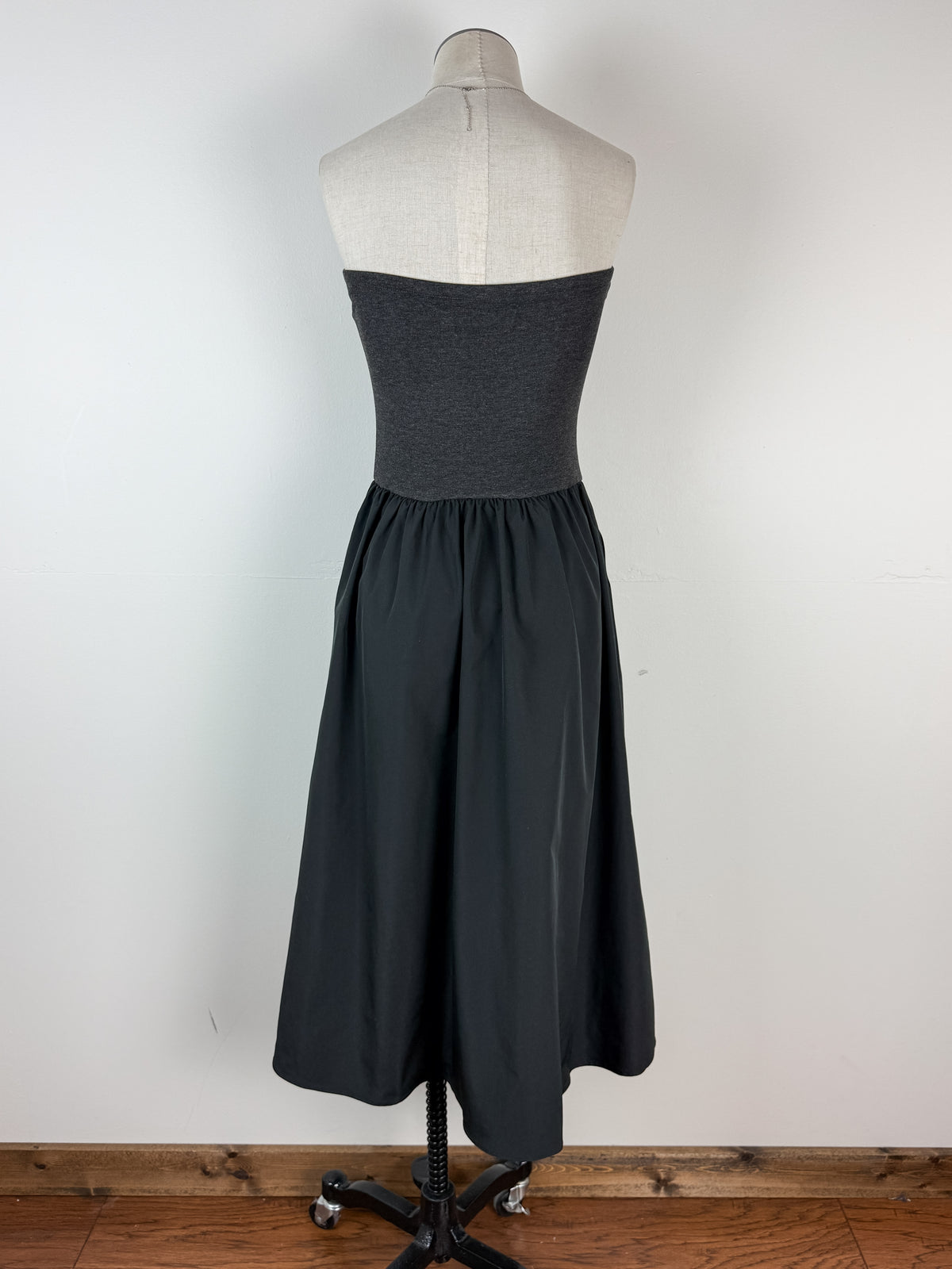 Ruby Strapless Maxi in Charcoal