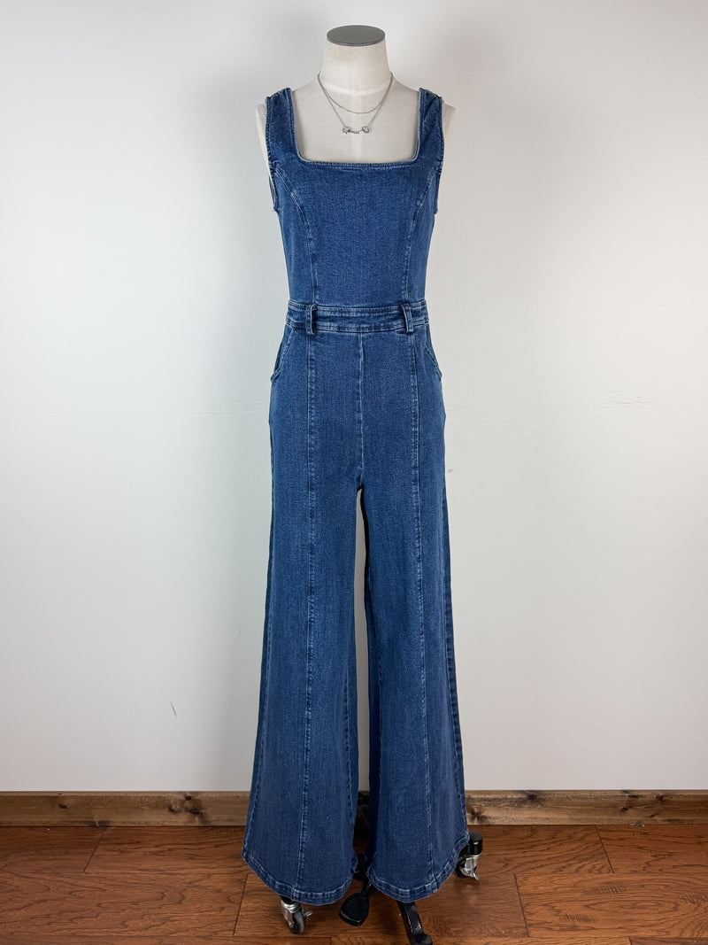 Claire Denim Jumpsuit