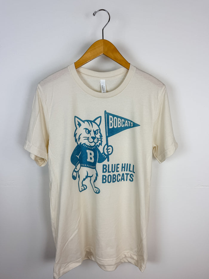 Blue Hill Bobcats Vintage Mascot Tee