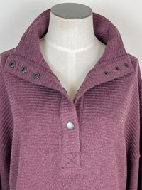 Thread & Supply Merrick Sweater in Eggplant Heather