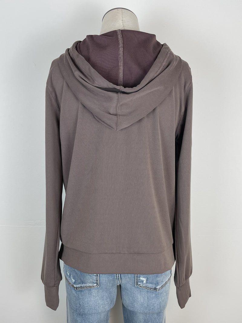 Thread & Supply Izzy Hoodie in Raisin Rib