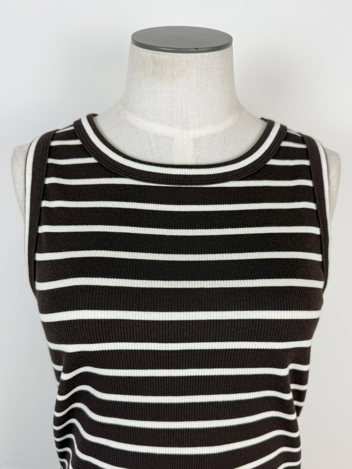 Thread & Supply Edlin Tank in Coffee/Off White