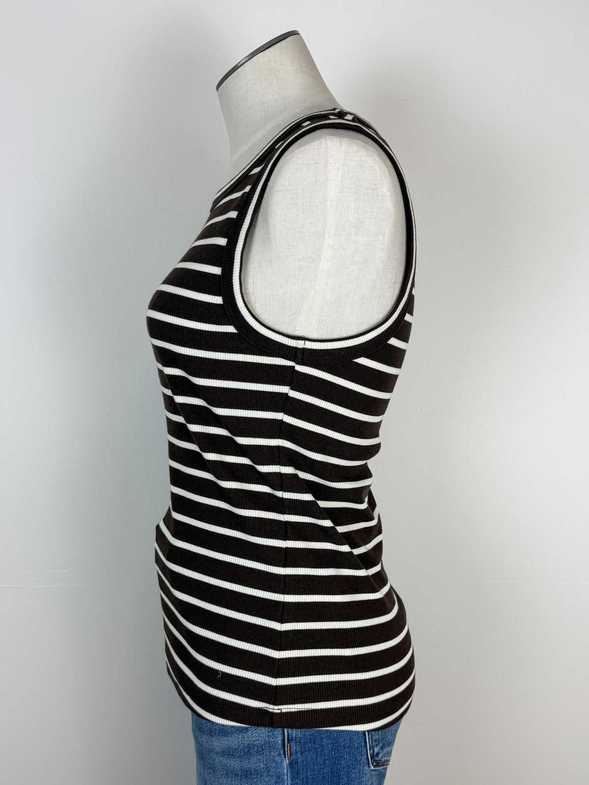 Thread & Supply Edlin Tank in Coffee/Off White