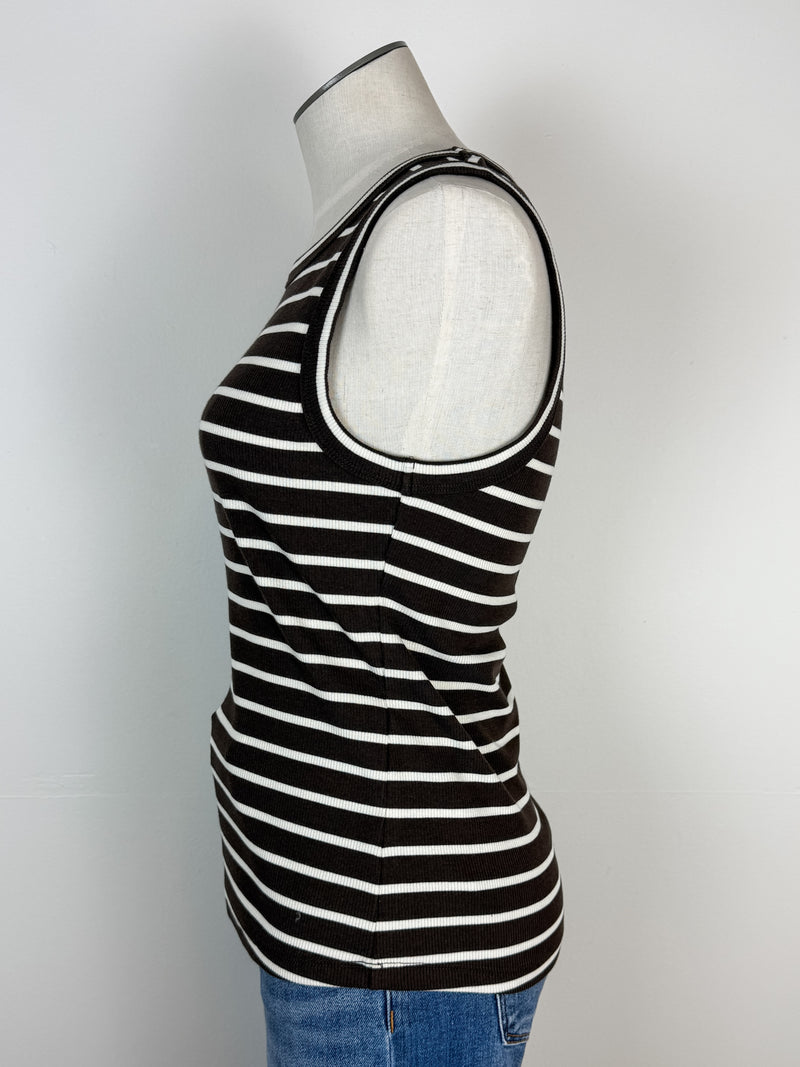 Thread & Supply Edlin Tank in Coffee/Off White