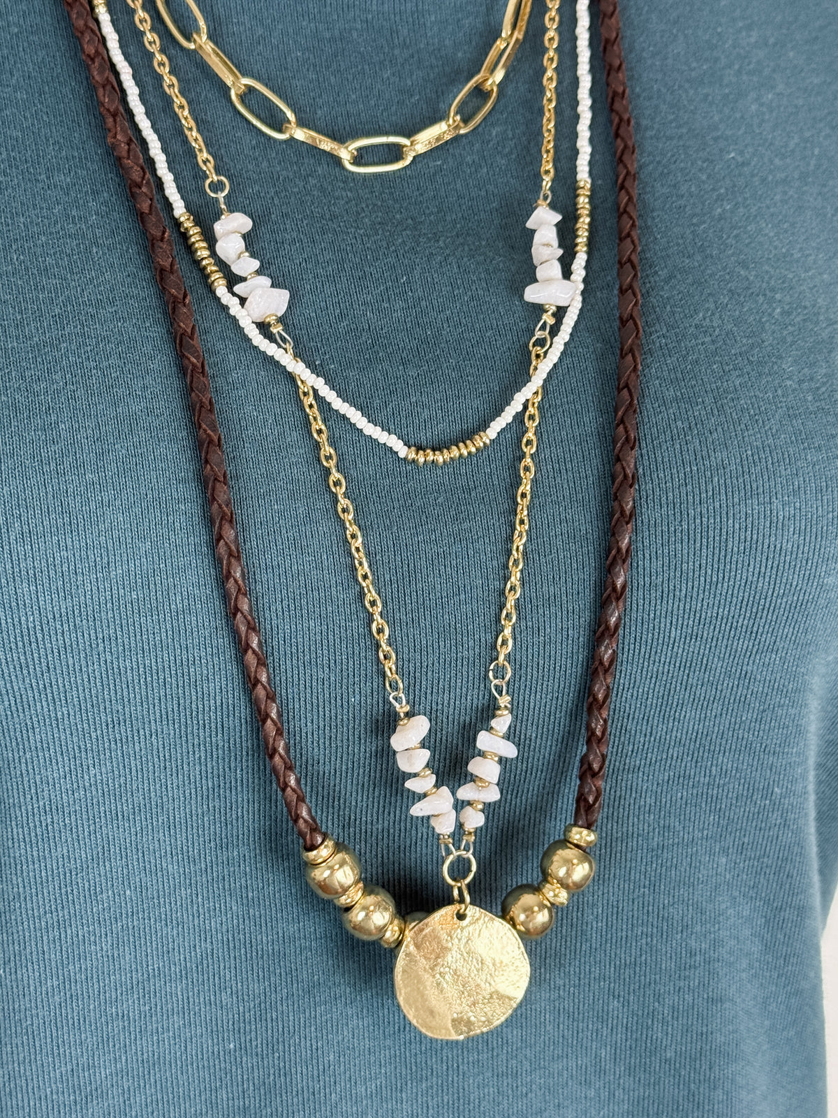 Daphne Necklace in Ivory