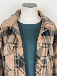 Thread & Supply Santa Fe Jacket in Pecan Black Plaid