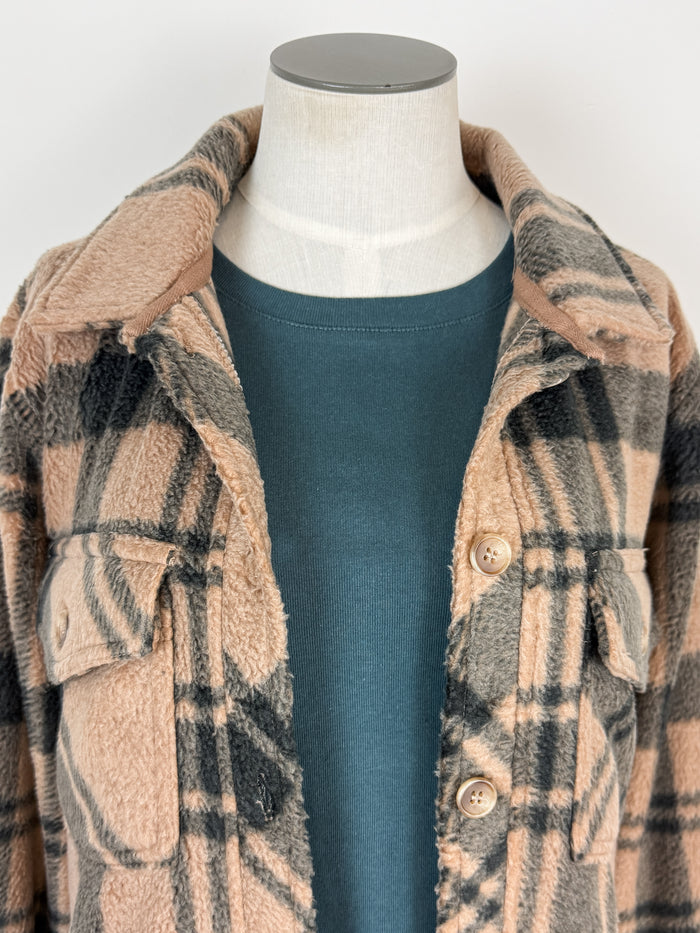 Thread & Supply Santa Fe Jacket in Pecan Black Plaid