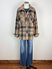 Thread & Supply Santa Fe Jacket in Pecan Black Plaid