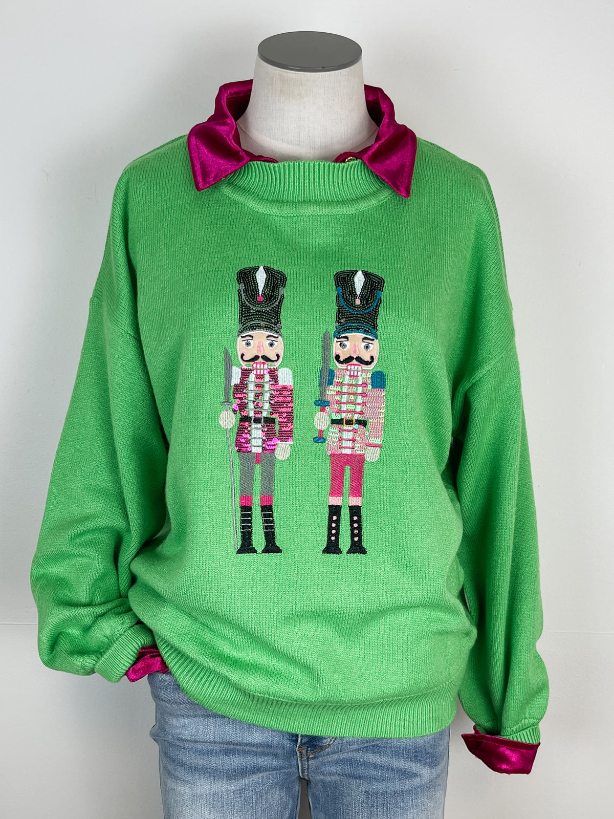 Nutcracker Christmas Sweater in Green