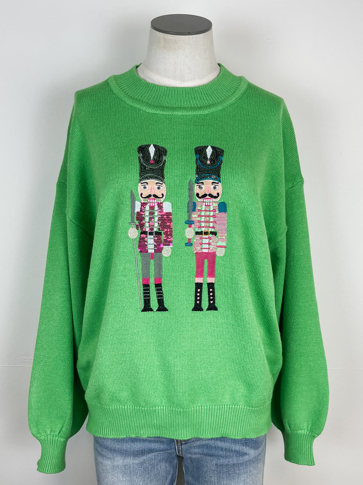 Nutcracker Christmas Sweater in Green