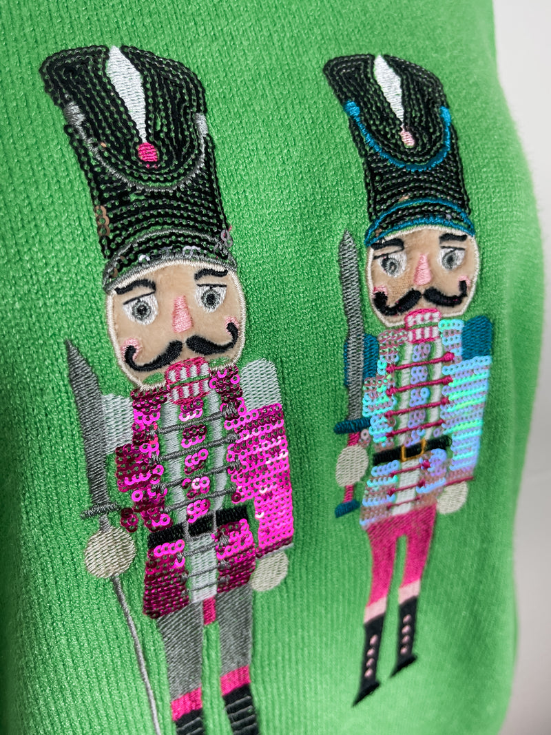 Nutcracker Christmas Sweater in Green