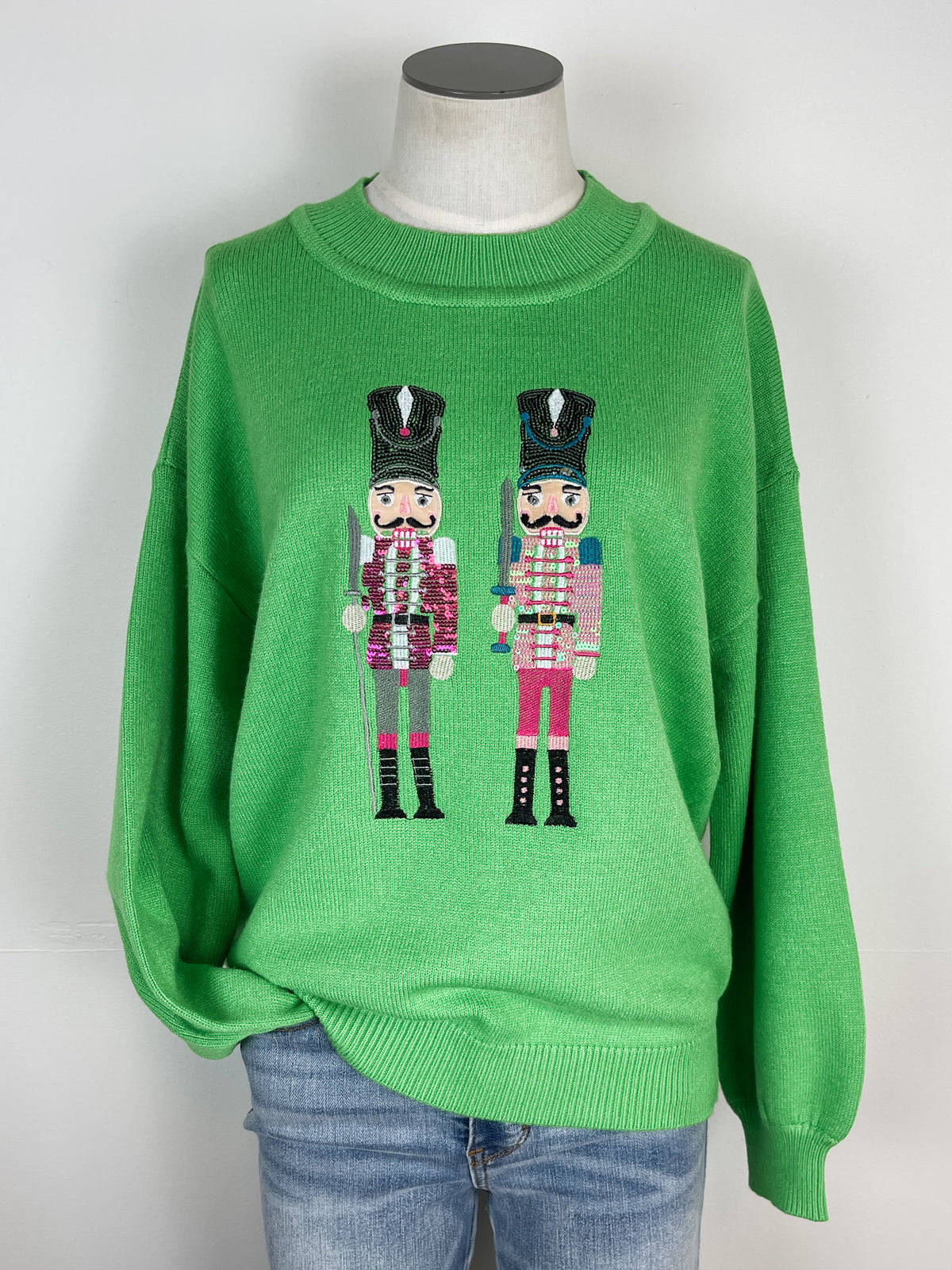 Nutcracker Christmas Sweater in Green