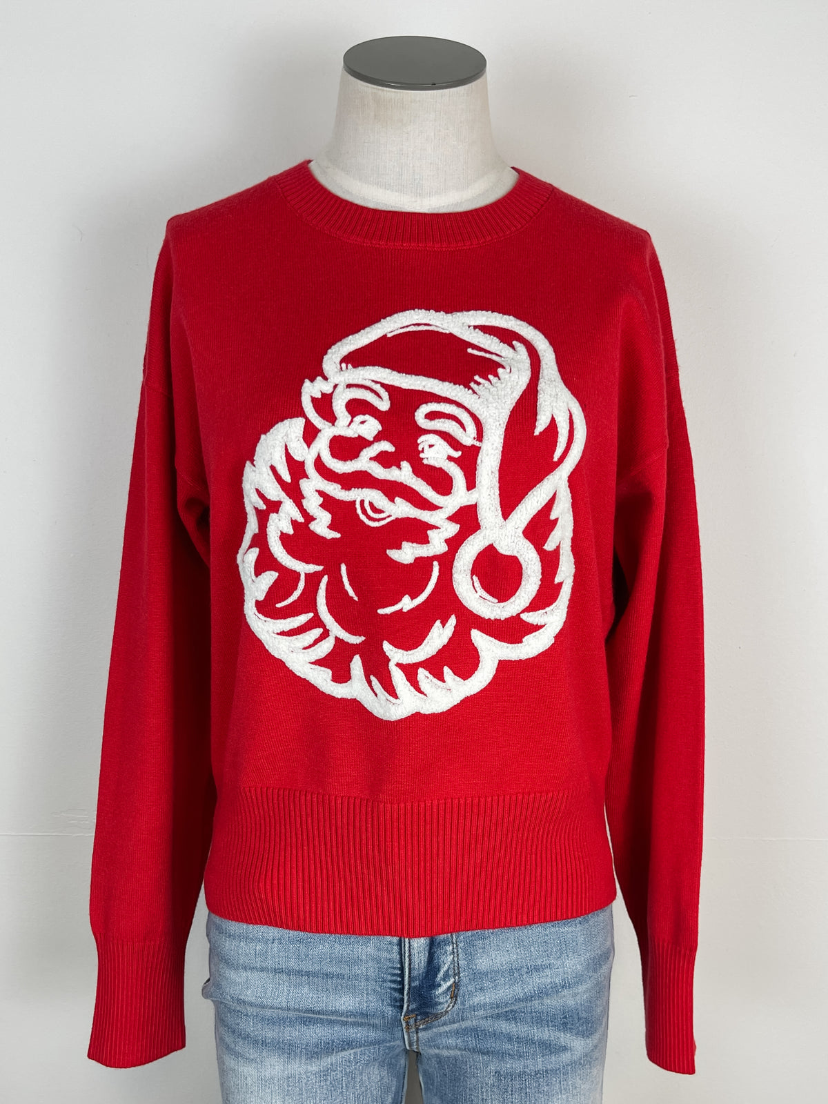 Santa Christmas Sweater in Red