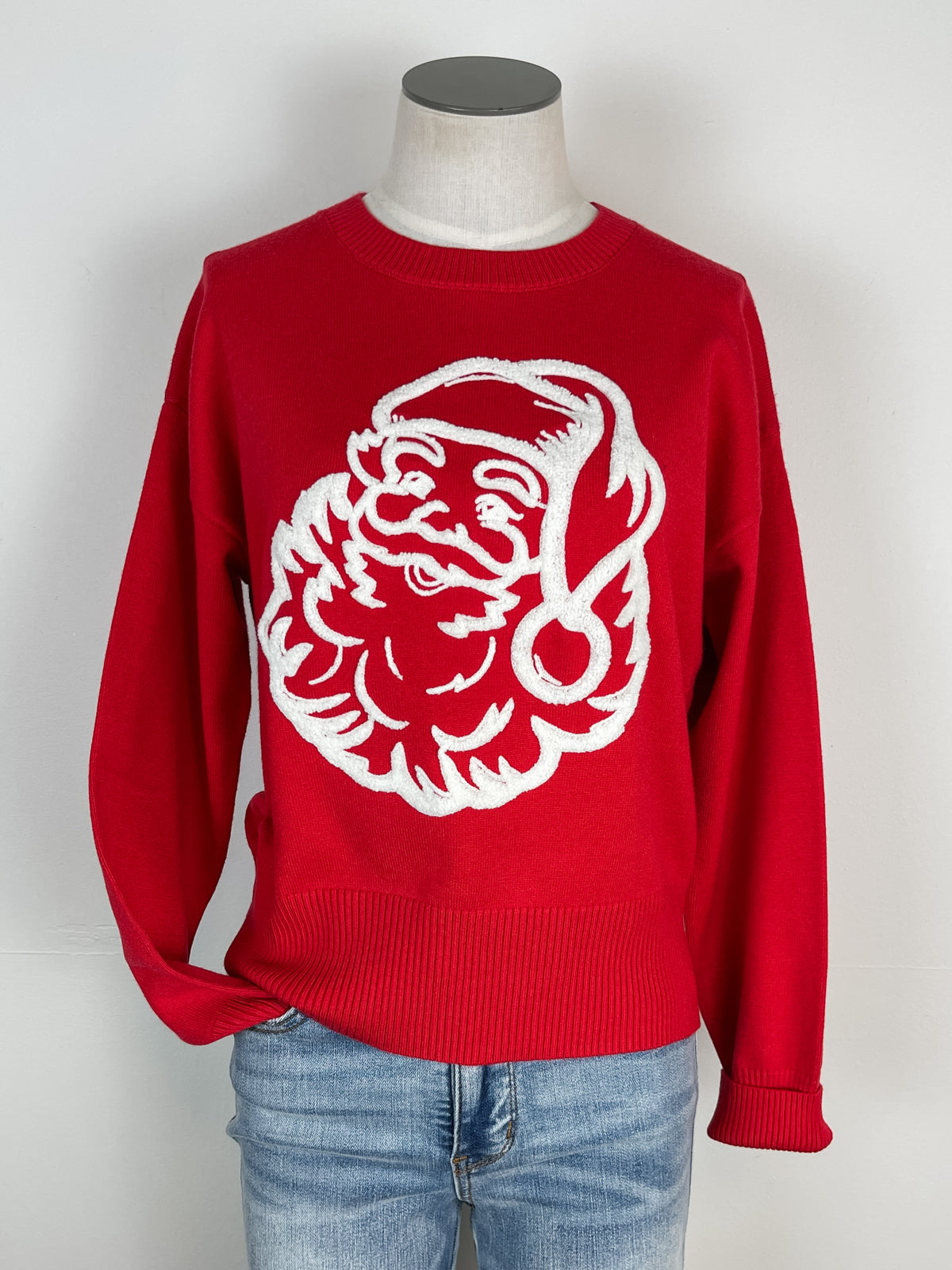 Santa Christmas Sweater in Red