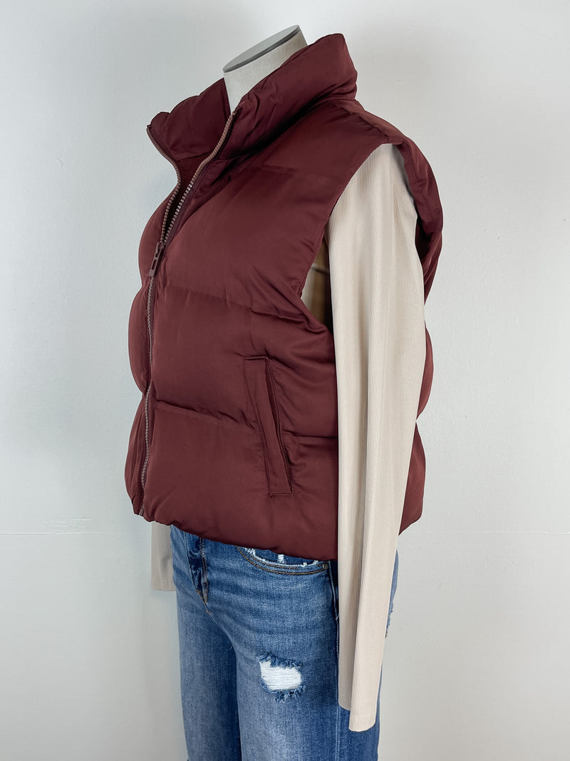 Thread & Supply Issey Vest in Malbec