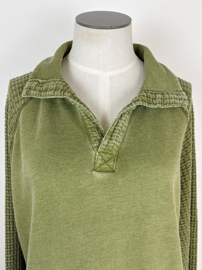 Laura Waffle Knit Pullover