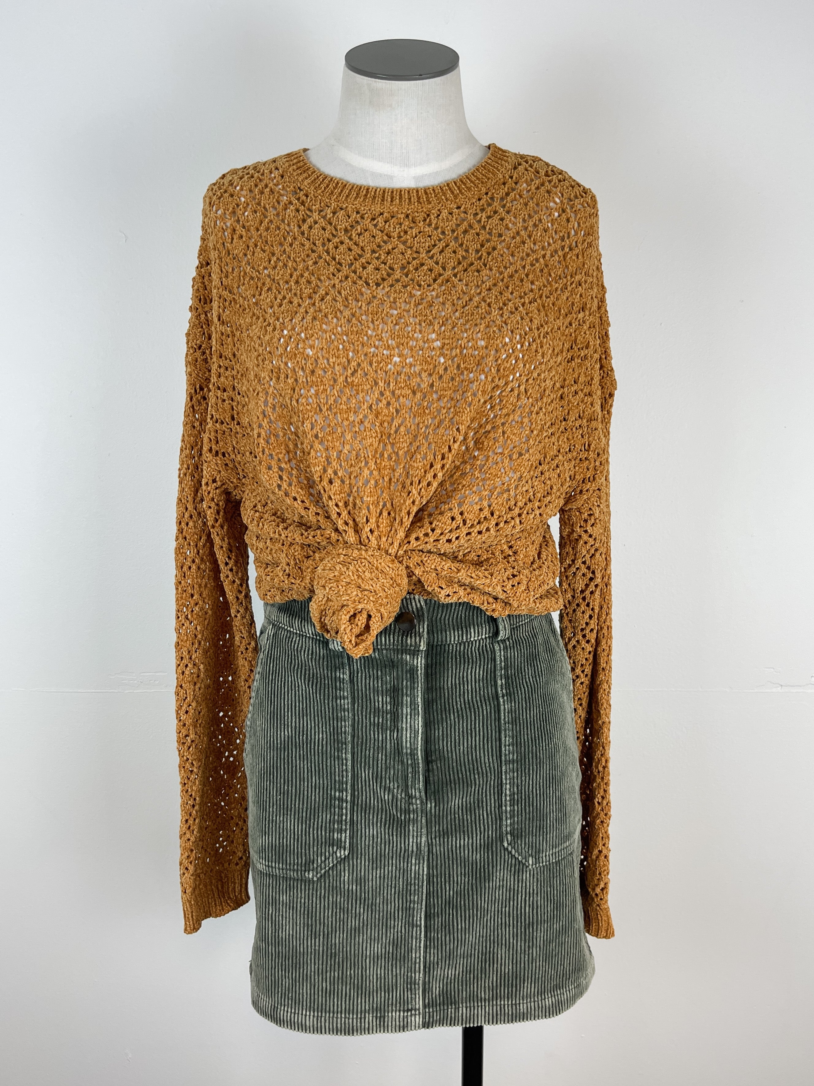 Gold 2025 chenille sweater