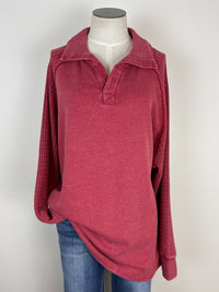Laura Waffle Knit Pullover