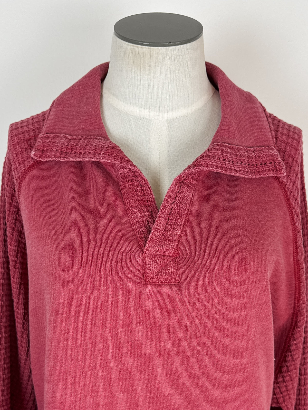 Laura Waffle Knit Pullover